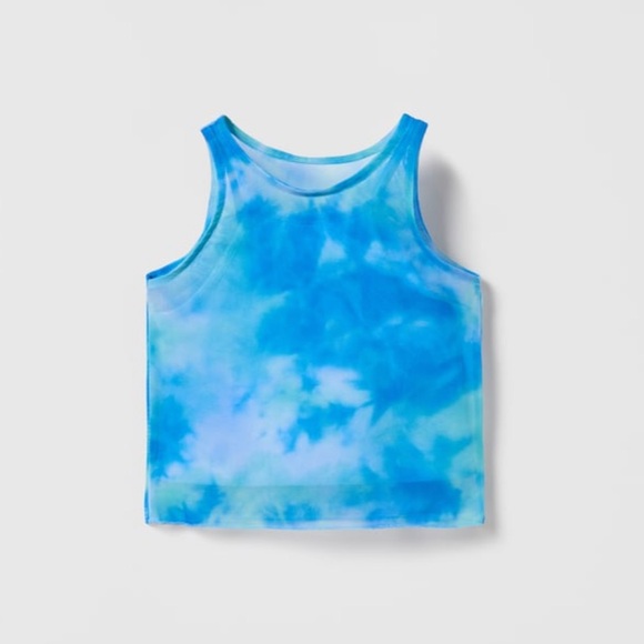 ZARA Tie-Dye Tulle T-Shirt - Picture 5 of 8